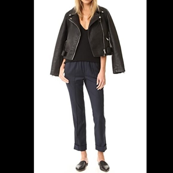 ATM Anthony Thomas Melillo Pants - Atm Anthony Thomas Melillo Easy Fit Cropped Straight Leg Pants Size 8